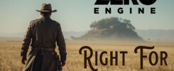 A man in cowboy hat and duster looks at a giant turtle on the horizon of a vast plain. Is Year Zero Engine Right For The Plain?